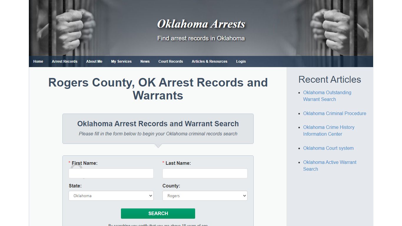 Rogers County, OK Arrest Records and Warrants - Oklahoma Arrests